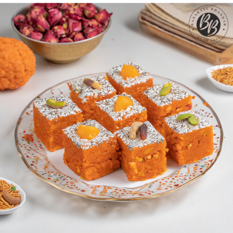 Orange Burfee (1 Kg)